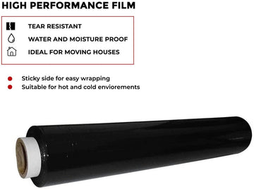 2 Heavy Duty Shrink Pallet Wrap Cling Film 400mm 150m 20mu Stretch - Live4gadgets