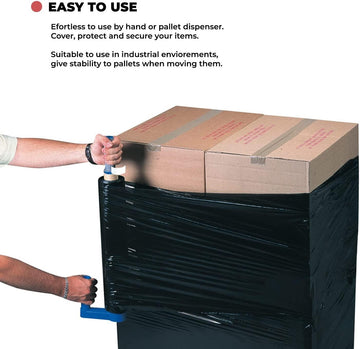 2 Heavy Duty Shrink Pallet Wrap Cling Film 400mm 150m 20mu Stretch - Live4gadgets