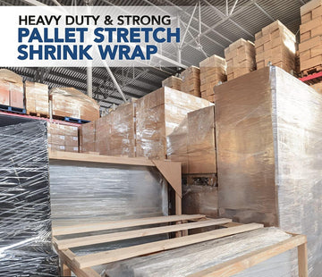 6 Heavy Duty Shrink Pallet Wrap Cling Film 400mm 150m 20mu Stretch - Live4gadgets