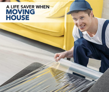 6 Heavy Duty Shrink Pallet Wrap Cling Film 400mm 150m 20mu Stretch - Live4gadgets