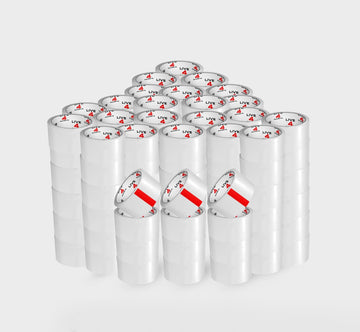 Clear Strong Parcel Packing Tape Carton Sealing 48mm X 66m Packaging x 144 - Live4gadgets