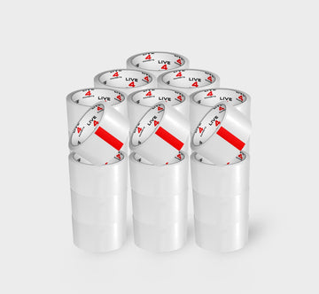 Clear Strong Parcel Packing Tape Carton Sealing 48mm X 66m Packaging x 36 - Live4gadgets
