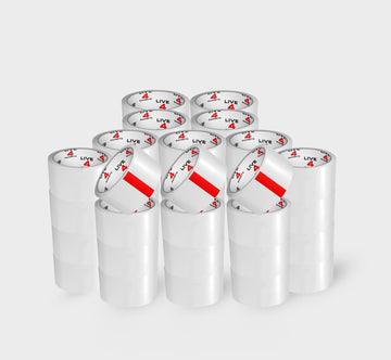 Clear Strong Parcel Packing Tape Carton Sealing 48mm X 66m Packaging x 48 - Live4gadgets