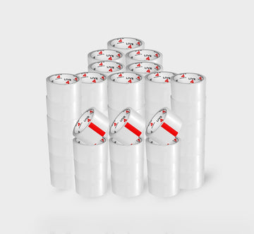 Clear Strong Parcel Packing Tape Carton Sealing 48mm X 66m Packaging x 72 - Live4gadgets