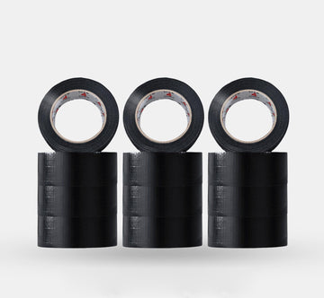 Duct Gaffer Tape Heavy Duty Waterproof Cloth Gaffa Duck Black Silver 50m x 12 - Live4gadgets