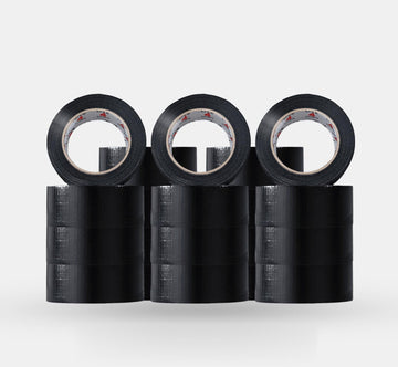 Duct Gaffer Tape Heavy Duty Waterproof Cloth Gaffa Duck Black Silver 50m x 24 - Live4gadgets