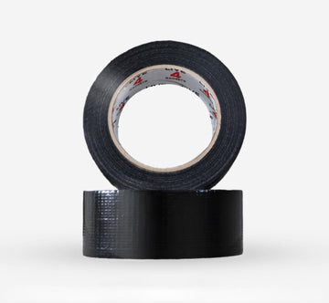 Duct Gaffer Tape Heavy Duty Waterproof Cloth Gaffa Duck Black Silver 50m x 2 - Live4gadgets