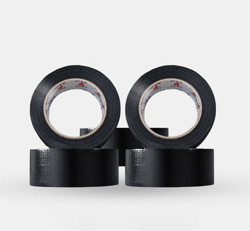 Duct Gaffer Tape Heavy Duty Waterproof Cloth Gaffa Duck Black Silver 50m x 5 - Live4gadgets