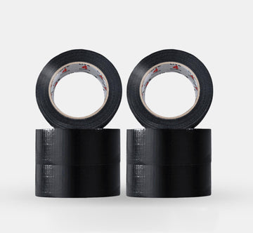 Duct Gaffer Tape Heavy Duty Waterproof Cloth Gaffa Duck Black Silver 50m x 6 - Live4gadgets