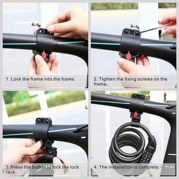 HEAVY DUTY STRONG MOTORCYCLE MOTORBIKE BIKE SECURITY CHAIN AND PADLOCK LOCK - Live4gadgets