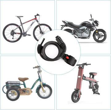 HEAVY DUTY STRONG MOTORCYCLE MOTORBIKE BIKE SECURITY CHAIN AND PADLOCK LOCK - Live4gadgets