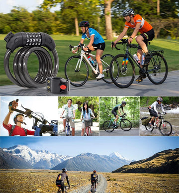 HEAVY DUTY STRONG MOTORCYCLE MOTORBIKE BIKE SECURITY CHAIN AND PADLOCK LOCK - Live4gadgets