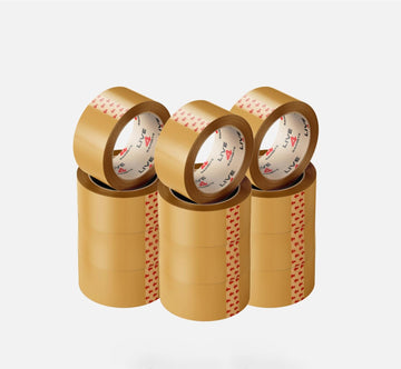 Strong Brown Tape Buff Parcel Packing Tape 48MM X 66M Box Sealing Rolls x 12 - Live4gadgets