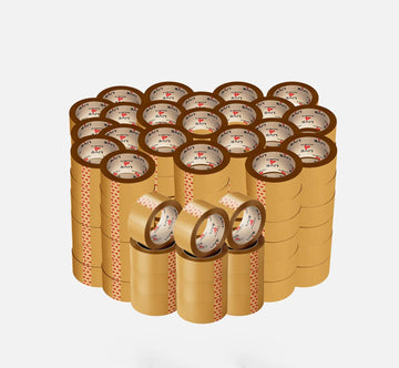 Strong Brown Tape Buff Parcel Packing Tape 48MM X 66M Box Sealing Rolls x 144 - Live4gadgets