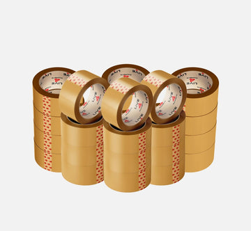 Strong Brown Tape Buff Parcel Packing Tape 48MM X 66M Box Sealing Rolls x 24 - Live4gadgets