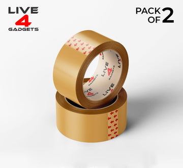 Strong Brown Tape Buff Parcel Packing Tape 48MM X 66M Box Sealing Rolls x 2 - Live4gadgets