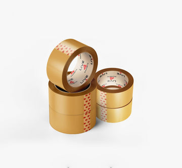 Strong Brown Tape Buff Parcel Packing Tape 48MM X 66M Box Sealing Rolls x 5 - Live4gadgets
