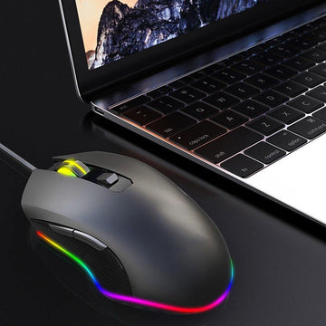 UPGRADED 2021 6400 DPI 6 BUTTONS USB LED OPTICAL WIRED GAMING GAME MOUSE MICE - Live4gadgets