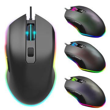 UPGRADED 2021 6400 DPI 6 BUTTONS USB LED OPTICAL WIRED GAMING GAME MOUSE MICE - Live4gadgets