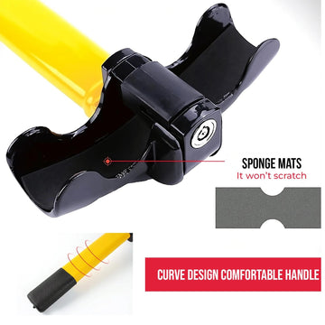 Universal Steering Wheel Lock for Cars Vans, Heavy Duty Anti-theft- 2 Keys - Live4gadgets