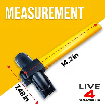 Universal Steering Wheel Lock for Cars Vans, Heavy Duty Anti-theft- 2 Keys - Live4gadgets