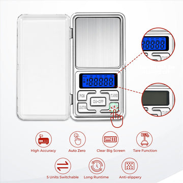 0.1g to 200g Mini pocket weighing scale - Live4gadgets