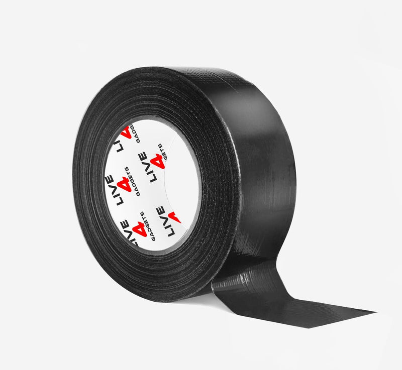 48mm x 50m Black Duct Tape - Live4gadgets