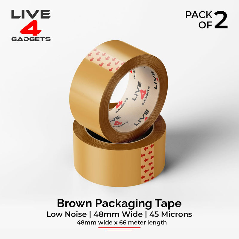 Strong Brown Clear Tape Buff Parcel Packing Tape 48MM X 66M Box Sealing Rolls