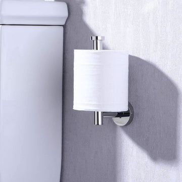 Chrome Wall-Mounted Toilet Paper Holder – Large Roll Capacity, Stainless Steel, Easy Install - Live4gadgets
