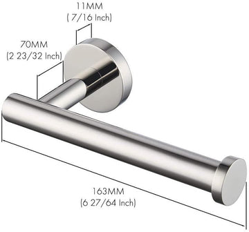 Chrome Wall-Mounted Toilet Paper Holder – Large Roll Capacity, Stainless Steel, Easy Install - Live4gadgets