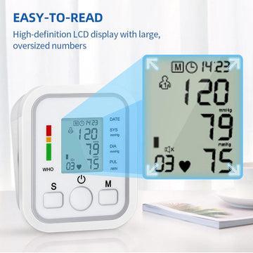 Digital Automatic Wrist Blood Pressure Monitor Heart Rate Tester Measure Machine - Live4gadgets