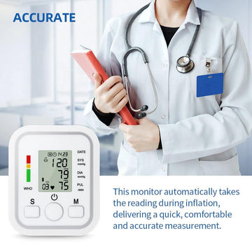 Digital Automatic Wrist Blood Pressure Monitor Heart Rate Tester Measure Machine - Live4gadgets