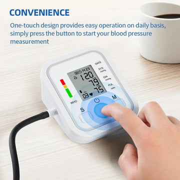 Digital Automatic Wrist Blood Pressure Monitor Heart Rate Tester Measure Machine - Live4gadgets