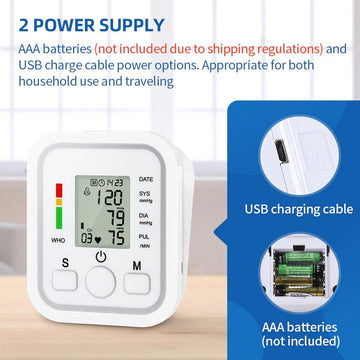 Digital Automatic Wrist Blood Pressure Monitor Heart Rate Tester Measure Machine - Live4gadgets