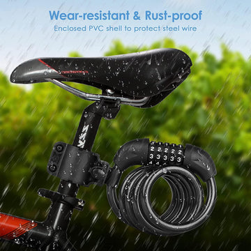 HEAVY DUTY STRONG MOTORCYCLE MOTORBIKE BIKE SECURITY CHAIN AND PADLOCK LOCK - Live4gadgets
