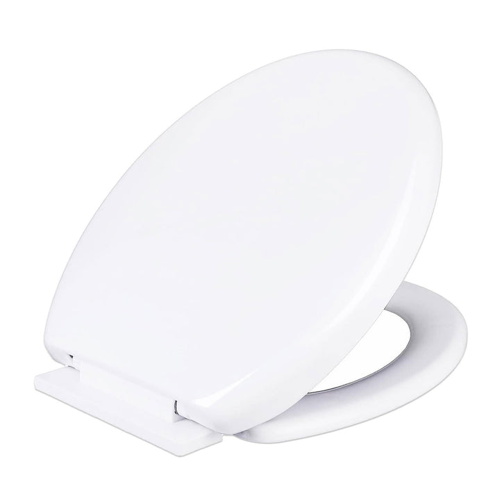 Luxury White Oval Soft Close Toilet Seat – Heavy Duty, Hygienic, Adjustable Fit - Live4gadgets