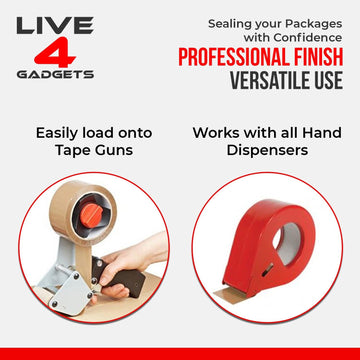 Strong Brown Tape Buff Parcel Packing Tape 48MM X 66M Box Sealing Rolls x 24 - Live4gadgets