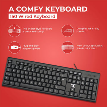 Ultra Fast CMK858 Smooth Typing Wired Keyboard Mouse Combo - Live4gadgets
