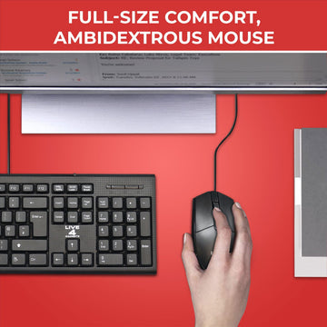 Ultra Fast CMK858 Smooth Typing Wired Keyboard Mouse Combo - Live4gadgets