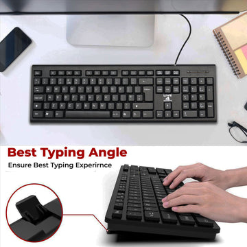 Ultra Fast CMK858 Smooth Typing Wired Keyboard Mouse Combo - Live4gadgets