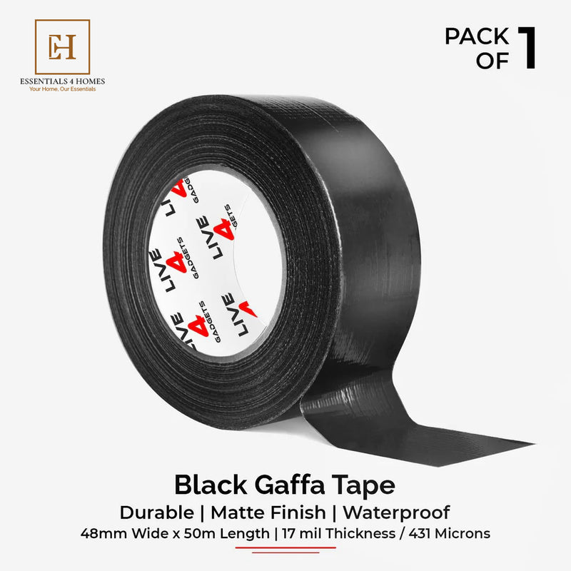 48mm x 50m Black Duct Tape