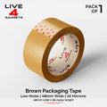 Strong Brown Clear Tape Buff Parcel Packing Tape 48MM X 66M Box Sealing Rolls