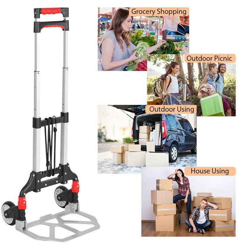 80 KG Heavy Duty Lightweight Folding Hard Truck Multi-function Cart Trolley