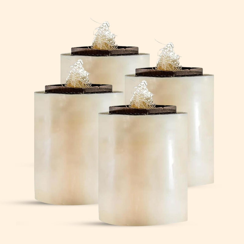 EcoFuego Firepit Wax Candle Refill Pack of 4